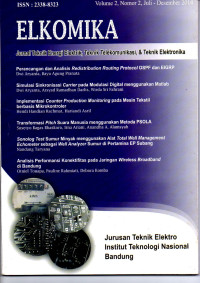 Jurnal ELKOMIKA: Jurnal Teknik Energi Elektrik, Teknik Telekomunikasi, & Teknik Elektronika