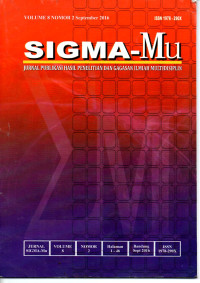 Sigma-mu: Jurnal publikasi hasil penelitian & gagasan ilmiah multidisiplin