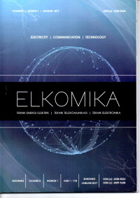 Elkomika: Jurnal Teknik Energi Elektrik, Teknik Telekomunikasi & Teknik Elektronika Vol.5 No.1