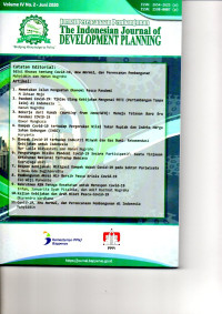 Jurnal Perencanaan Pembangunan: Edisi khusus tentang covid-19, new normal dan perencanaan pembangunan