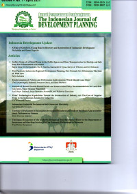 Jurnal Perencanaan Pembangunan The Indonesian Journal Of Development Planning : Indonesia Development Update