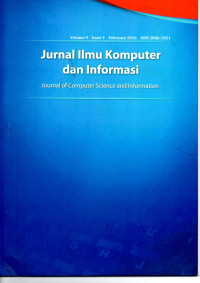 Jurnal Ilmu Komputer dan Informasi Vol.9 No. 1