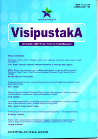 Jurnal Visipustaka: Jaringan Informasi Antar Perpustakaan Vol.22 No.1